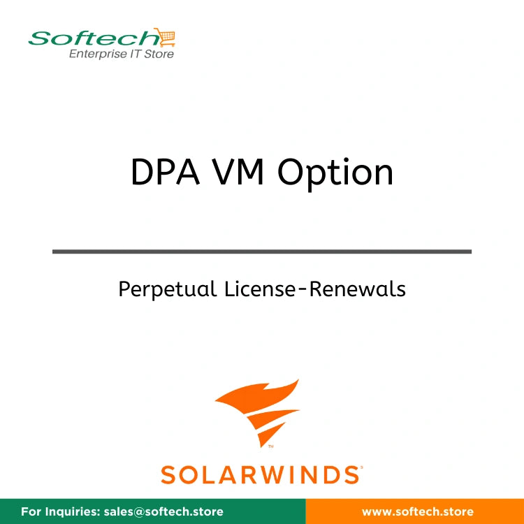 SolarWinds Database Performance Analyzer VM Option add-on per Database instance - Annual Maintenance Renewal - DPA VM Option