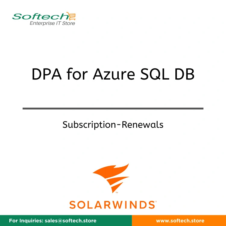 SolarWinds Database Performance Analyzer for Azure SQL DB - Annual Subscription Renewal - DPA for Azure SQL DB