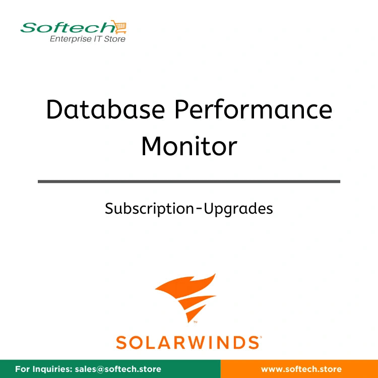Upgrade SolarWinds Database Performance Monitor Per Standard Production Instance - Maintenance expires on same day as existing license - Database Performance Monitor