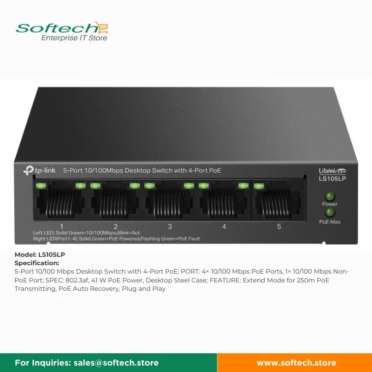TP-LINK FESTA Unmanaged/Easy Smart PoE Switch