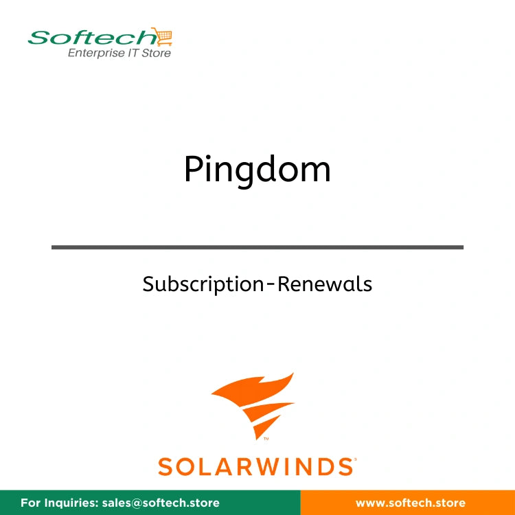 SolarWinds Pingdom Synthetics - Annual Subscription Renewal - Pingdom