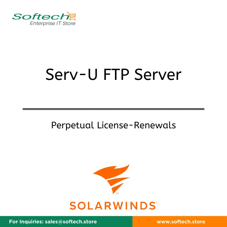SolarWinds Serv-U FTP Server (formerly Serv-U Bronze) - Annual Maintenance Renewal (email only support) - Serv-U FTP Server