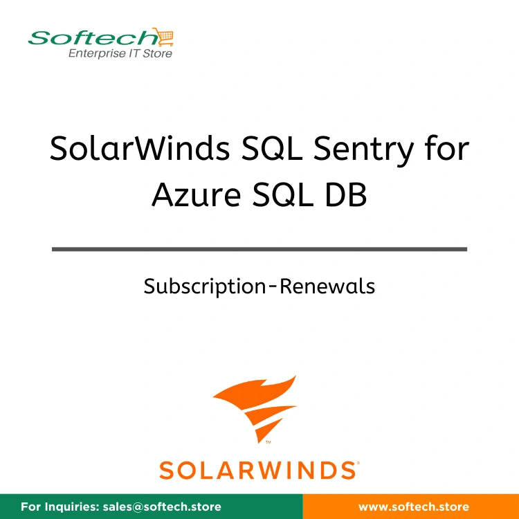 SolarWinds SQL Sentry for Azure SQL DB per Instance - Annual Subscription Renewal - SolarWinds SQL Sentry for Azure SQL DB