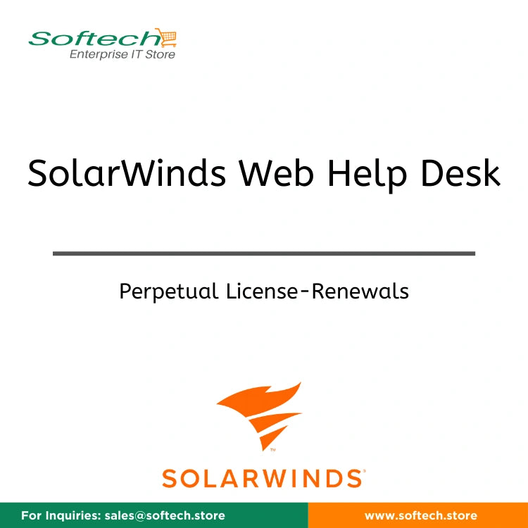 SolarWinds Web Help Desk Site License - Annual Maintenance Renewal - SolarWinds Web Help Desk