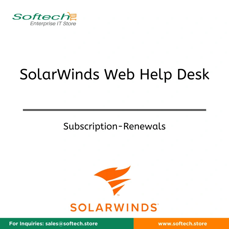 SolarWinds Web Help Desk Per Technician License - Annual Subscription Renewal - SolarWinds Web Help Desk