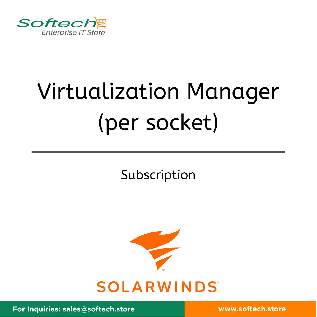 SolarWinds Virtualization Manager - Annual Maintenance Renewal - Virtualization Manager