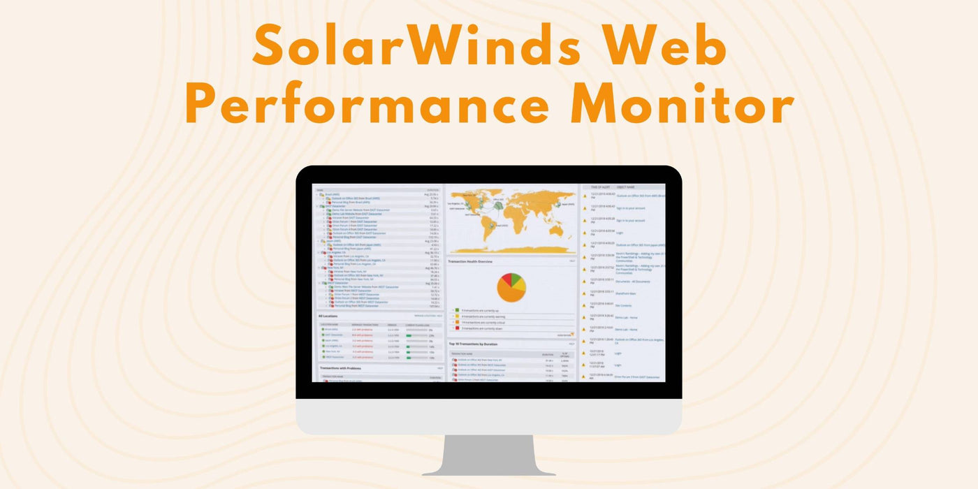 SolarWinds Web Performance Monitor: Don't Let Slow Sites Slow You Down