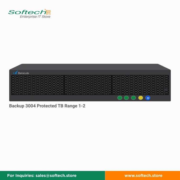 Barracuda Backup 3004 Protected TB Range 1-2 - Backup Server/Service