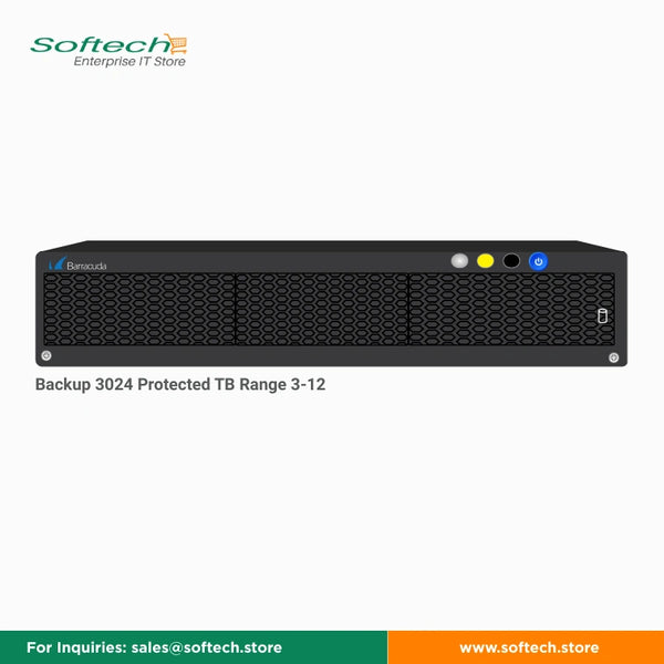 Barracuda Backup 3024 Protected TB Range 3-12 - Backup Server/Service