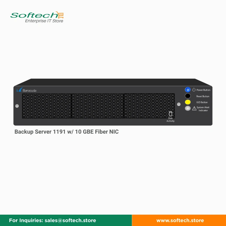 Barracuda Backup Server 1191 w/ 10 GBE Fiber NIC - Backup Server/Service
