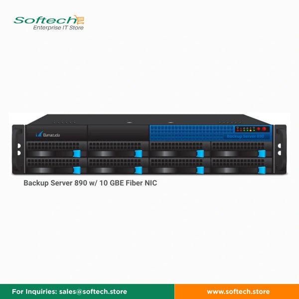 Barracuda Backup Server 890 w/ 10 GBE Fiber NIC - Backup Server/Service