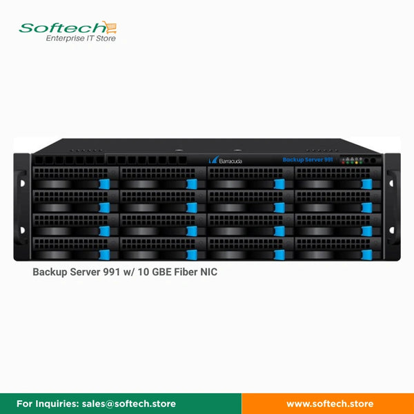 Barracuda Backup Server 991 w/ 10 GBE Fiber NIC - Backup Server/Service