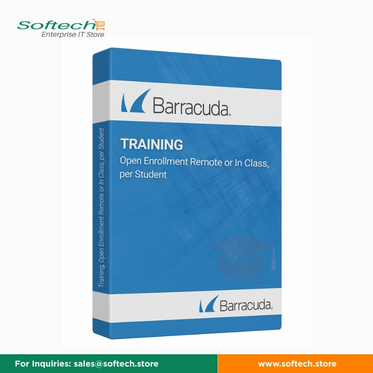 Barracuda Training, Open Enrollment Remote or In Class, per Student - Support/Training