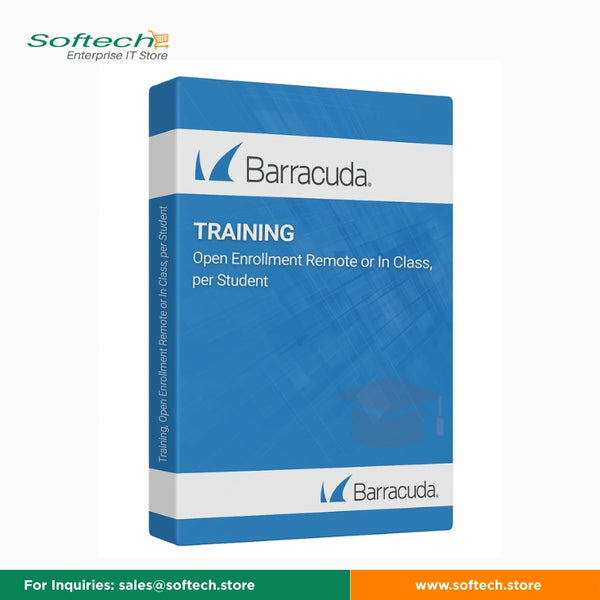 Barracuda Training, Open Enrollment Remote or In Class, per Student - Support/Training