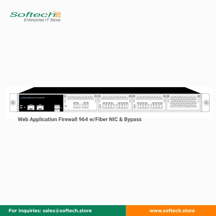 Barracuda Web Application Firewall 964 w/Fiber NIC & Bypass - Web App Firewall