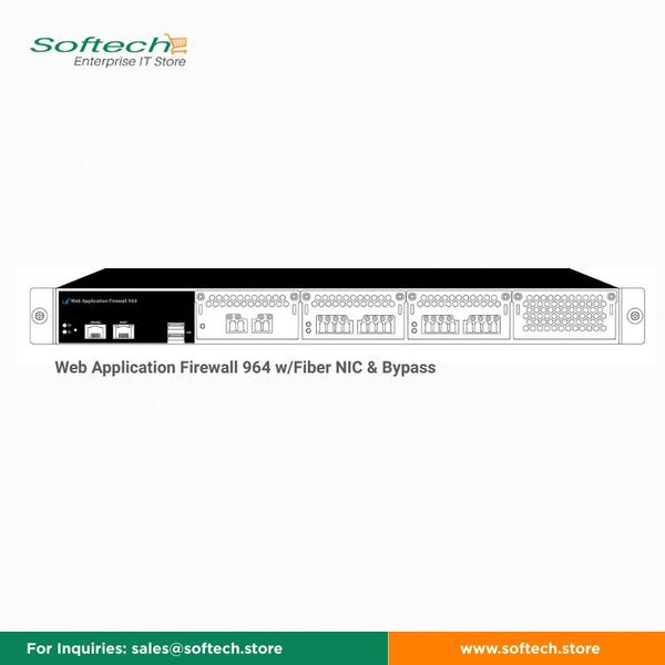 Barracuda Web Application Firewall 964 w/Fiber NIC & Bypass - Web App Firewall
