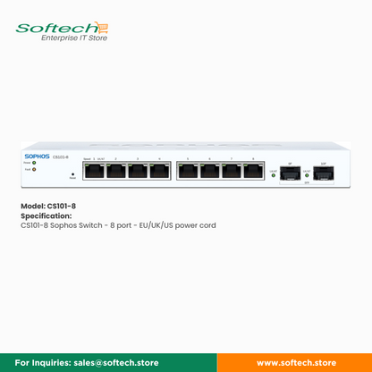 Sophos Network Switches Models 100 series and 200 Series, ready delivery, available at softech store