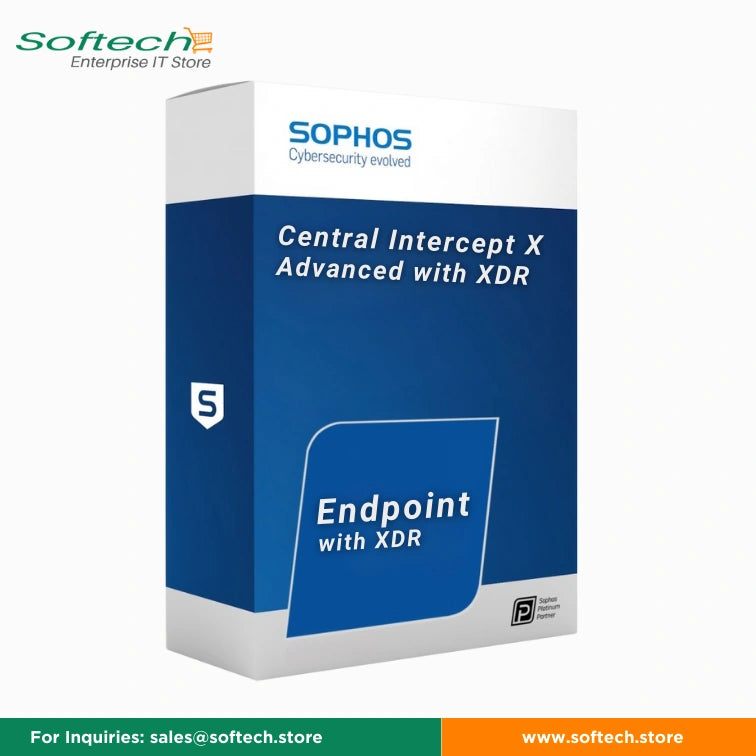 Special offer on Sophos Central Intercept X Advanced with XDR, ( Sophos EDR) Cloud Storage and on-device data, AI powered suspecious event detetection with linux support, forensic data export and on-demand and live response access.