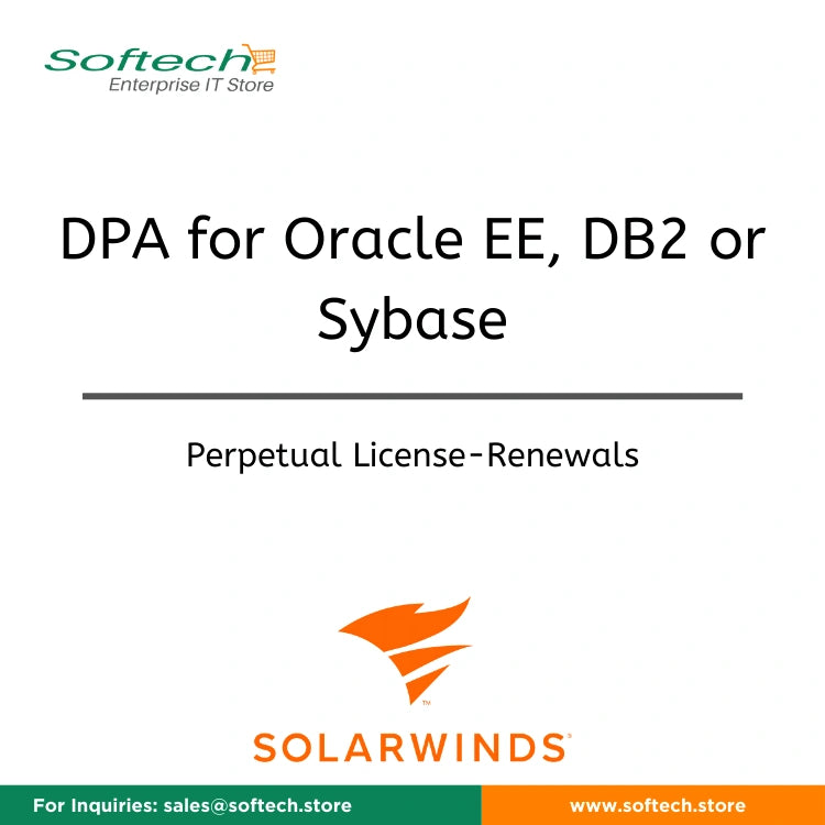 SolarWinds Database Performance Analyzer per Oracle EE, DB2, or ASE instance - Annual Maintenance Renewal - DPA for Oracle EE, DB2 or Sybase