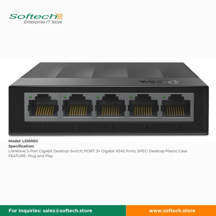 TP-LINK BUSINESS SERIES Unmanaged 5/8P Giga-Switch