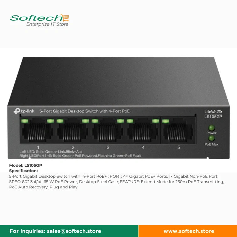 TP-LINK BUSINESS SERIES Unmanaged/Easy Smart PoE Switch