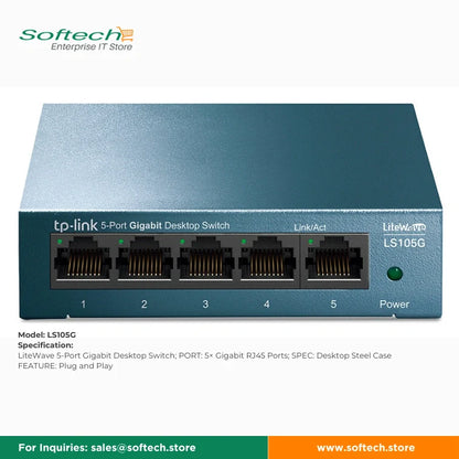TP-LINK BUSINESS SERIES Unmanaged 5/8P Giga-Switch