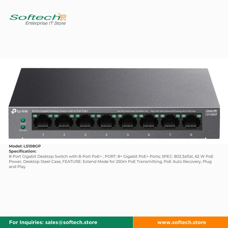 TP-LINK BUSINESS SERIES Unmanaged/Easy Smart PoE Switch