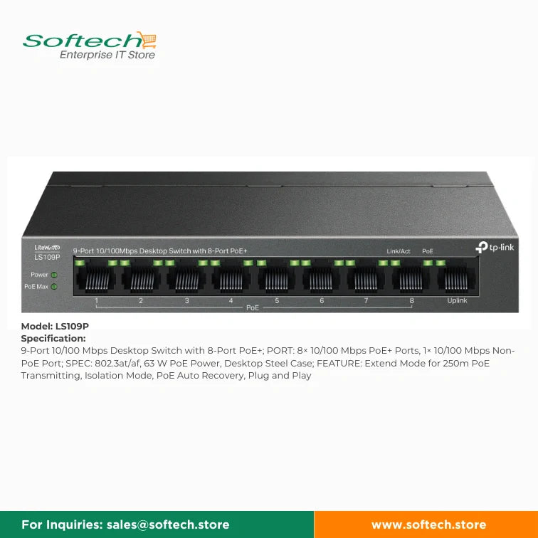 TP-LINK BUSINESS SERIES Unmanaged/Easy Smart PoE Switch