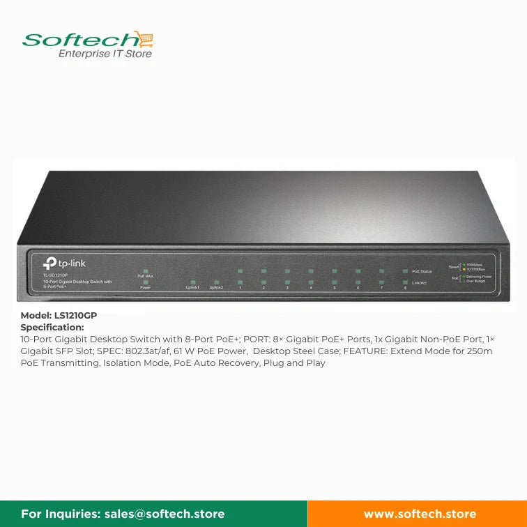 TP-LINK BUSINESS SERIES Unmanaged/Easy Smart PoE Switch