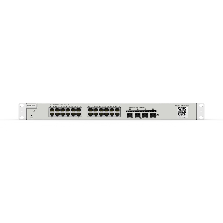 Reyee 24 Gigabit Ethernet copper port (RJ45) + 2 10-Gigabit Ethernet fiber port (SFP+,LC)