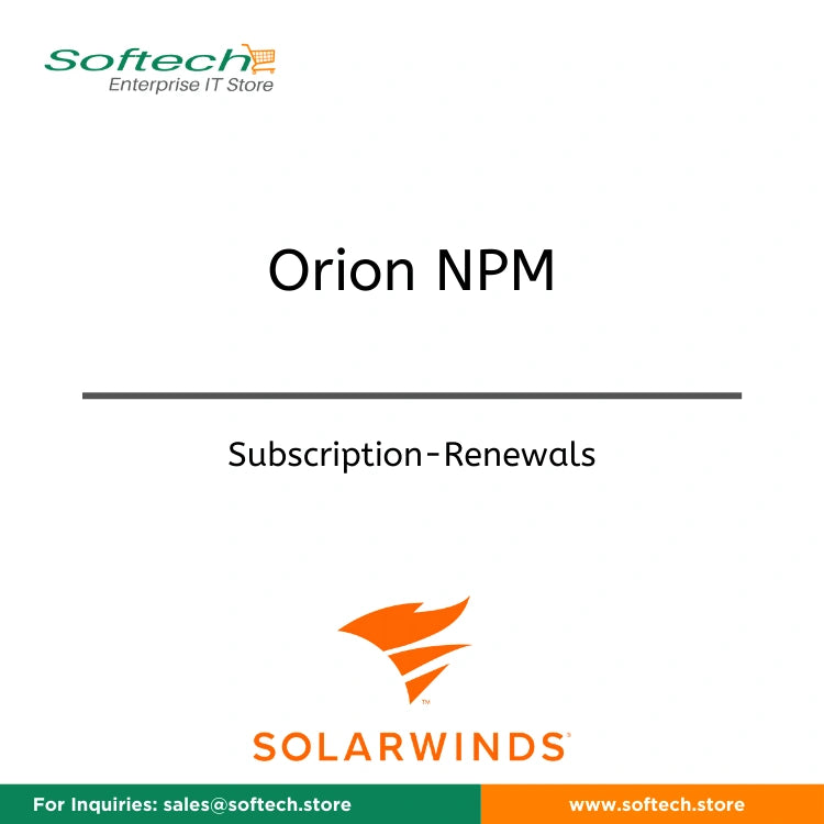 SolarWinds Network Performance Monitor  - Standard Polling Throughput) Annual Subscription Renewal - Orion NPM