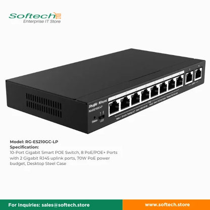 Reyee Cloud Managed Switch for IP Surveillance Cameras