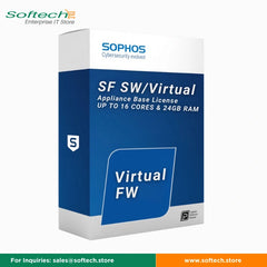 Sophos SF SW/Virtual Firewall - 16 CORES & 24GB RAM With Protection Bundle Subscriptions and Base License