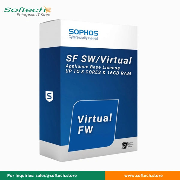 Sophos SF SW/Virtual Firewall - 8 CORES & 16GB RAM With Protection Bundle Subscriptions and Base License