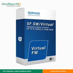 Sophos SF SW/Virtual Firewall - 8 CORES & 16GB RAM With Protection Bundle Subscriptions and Base License