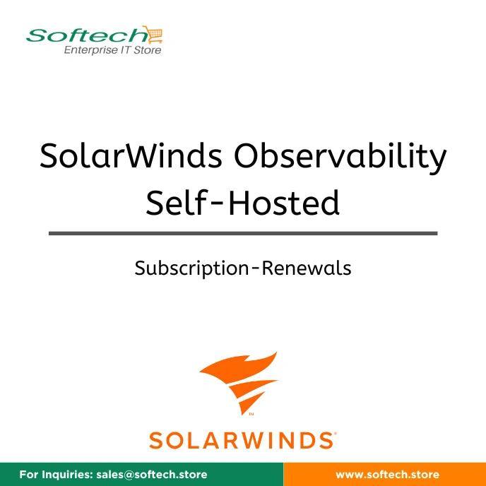 SolarWinds Observability Self-Hosted Essentials - Annual Subscription Renewal