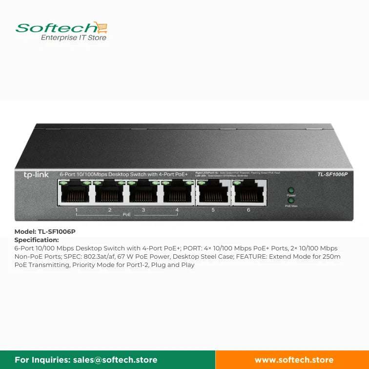 TP-LINK FESTA Unmanaged/Easy Smart PoE Switch