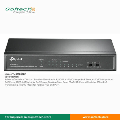TP-LINK FESTA Unmanaged/Easy Smart PoE Switch