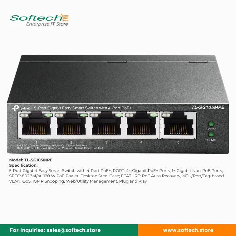 TP-LINK BUSINESS SERIES Unmanaged/Easy Smart PoE Switch