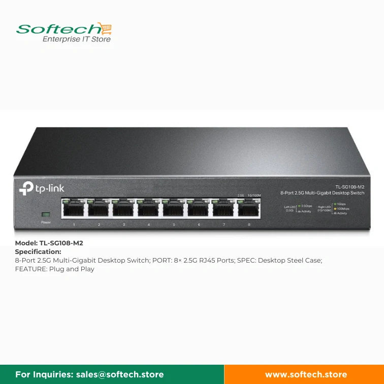 TP-LINK BUSINESS SERIES Unmanaged 5/8P MultiGiga-Switch