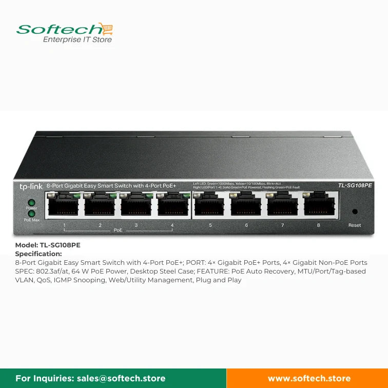 TP-LINK BUSINESS SERIES Unmanaged/Easy Smart PoE Switch