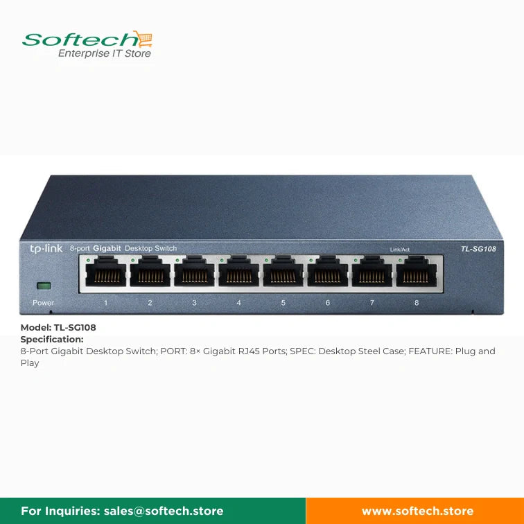 TP-LINK BUSINESS SERIES Unmanaged 5/8P Giga-Switch