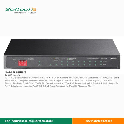 TP-LINK BUSINESS SERIES Unmanaged/Easy Smart PoE Switch