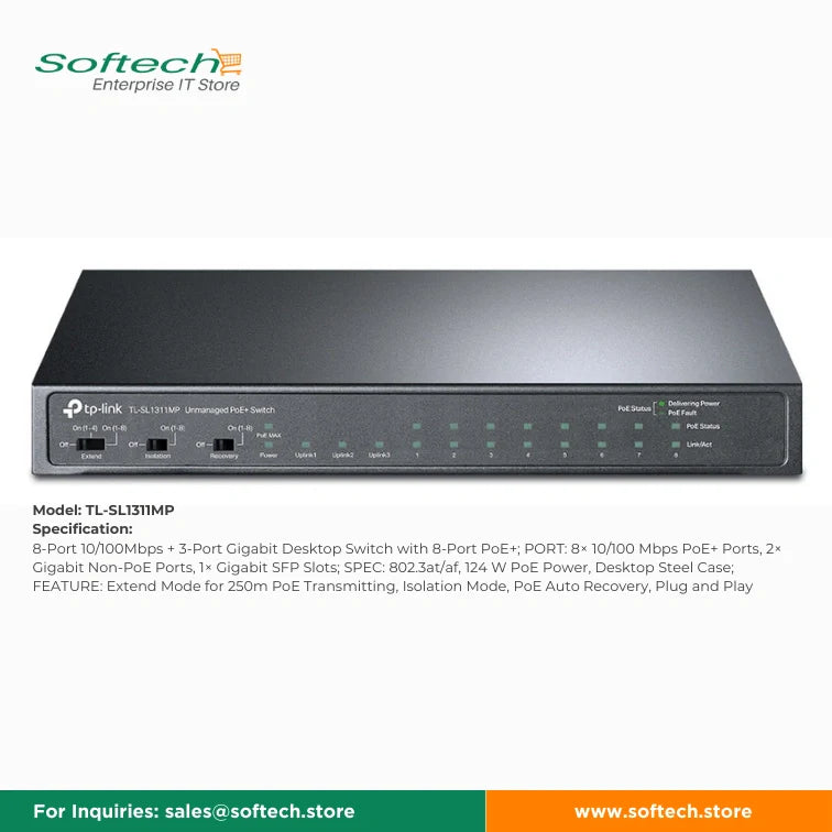 TP-LINK BUSINESS SERIES Unmanaged/Easy Smart PoE Switch