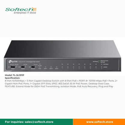 TP-LINK FESTA Unmanaged/Easy Smart PoE Switch