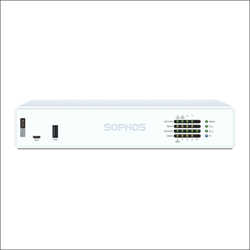 Sophos XGS 107 Firewall Security Appliance - UK power cord