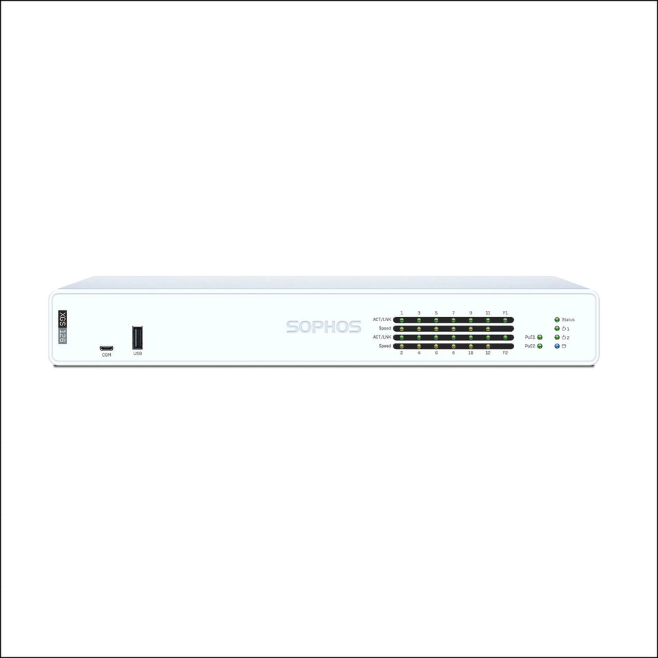 Sophos XGS 126 Firewall Security Appliance - UK power cord