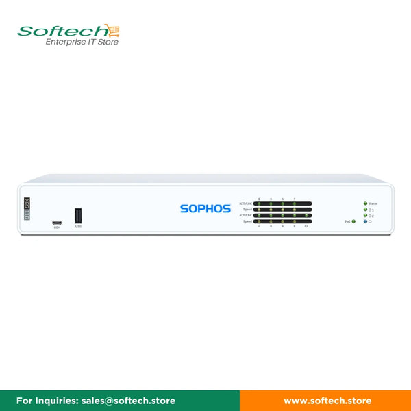 Sophos XGS 116 Firewall With Protection Bundle Subscriptions and Base License