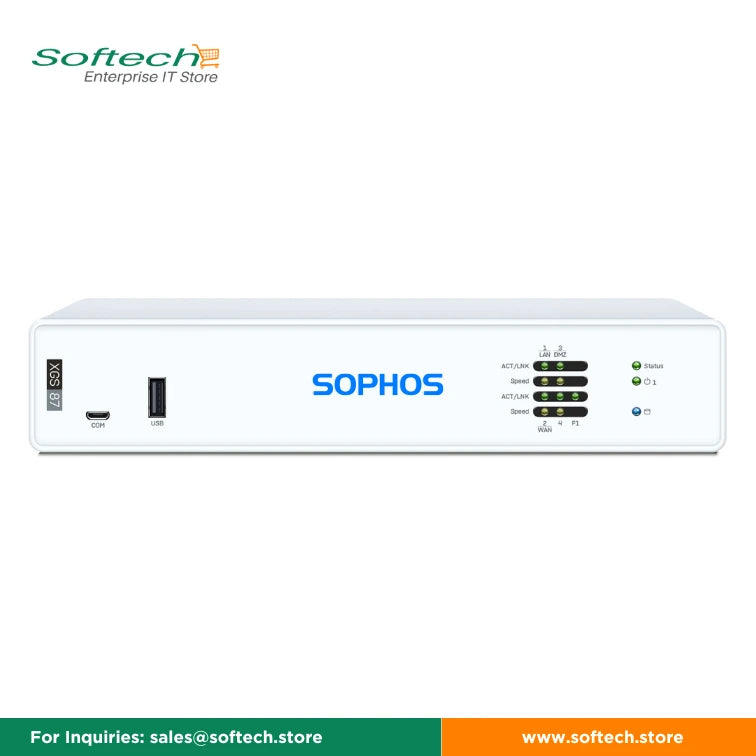 Special offer Sophos XGS 87 Firewall with and without Protections and support is available on Softech Store.