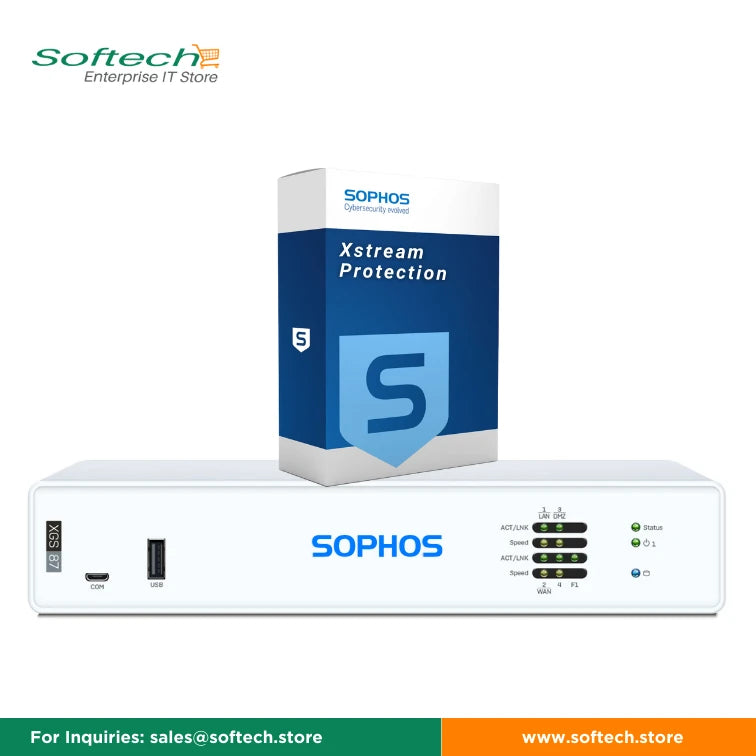 Special offer Sophos XGS 87 Firewall with and without Protections and support is available on Softech Store.